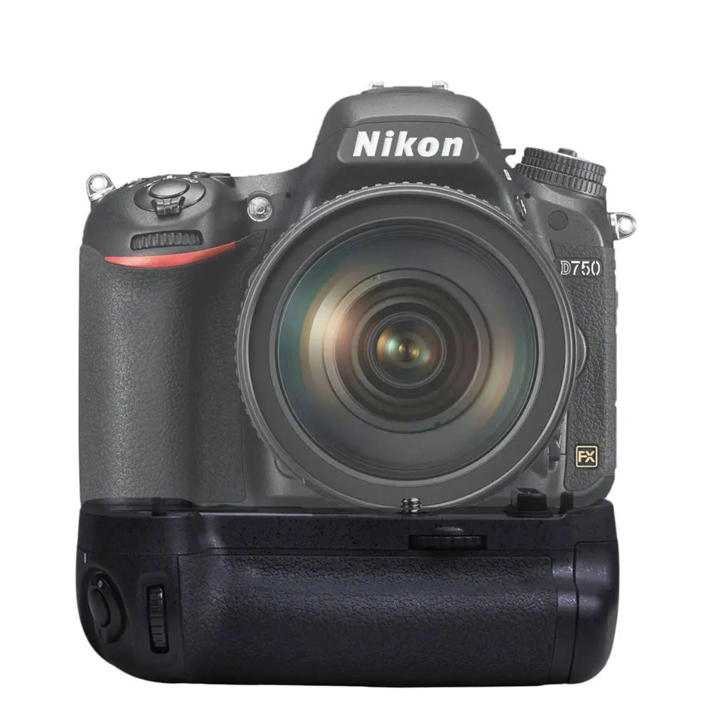 

MB-D16 Battery Grip Holder for Nikon D750 DSLR Camera work with EN-EL15 lithium battery Or 6Pcs AA Batteries, NiMH batteries