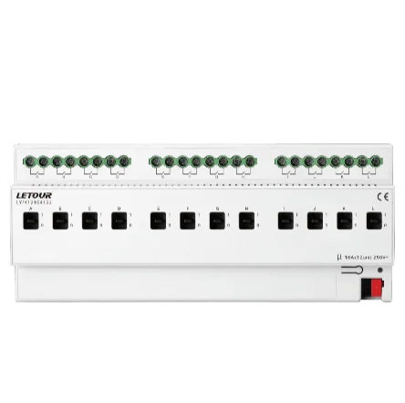 

Factory price KNX/EIB 12-channel 20A smart light switch module Smart Hotel System KNX Smart Home System