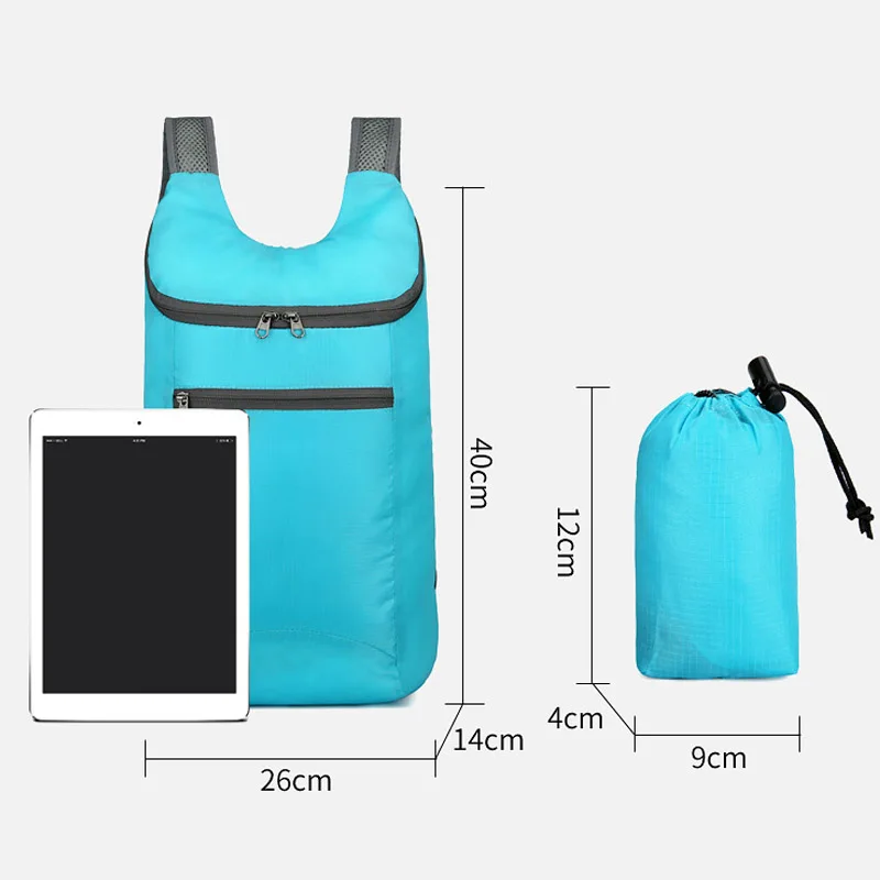 10L Lightweight Foldable Backpack Foldable Ultralight Outdoor Backpack Travel Men's and Women's Sports