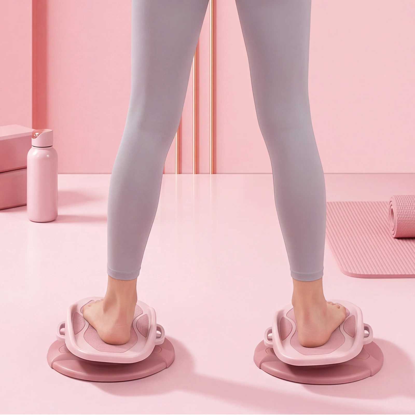 분할형 허리 트위스팅 디스크 미끄럼 방지 에어로빅 트위스팅 스테퍼 200KG 하중 용량 홈짐 운동용 복근 운동 보드