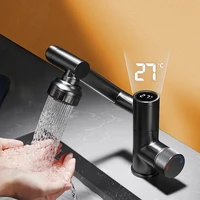 Digital Display LED Basin Faucet 360 Rotation Multi-function Stream Sprayer Hot Cold Water Sink Mixer Wash Tap For Bathroom 6