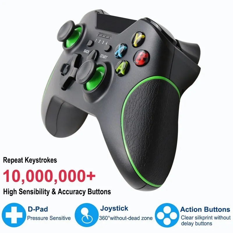 2.4GHz Wireless Controller Gamepad For Xbox One Accessories Computer PC  Game Controle Mando For Xbox One Slim/X Console Joystick|Gamepads| -  AliExpress