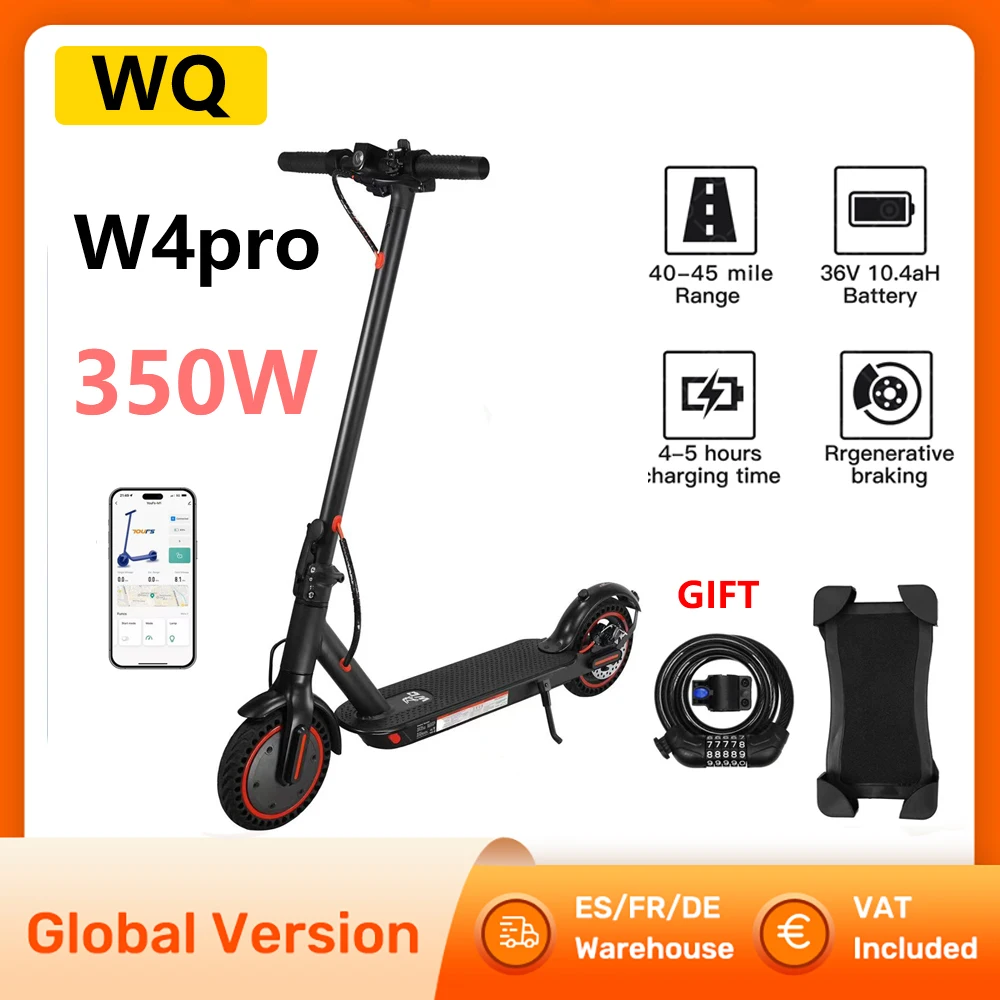 WQ W4Pro Scooter elettrici 350W pollici pieghevole Escooter