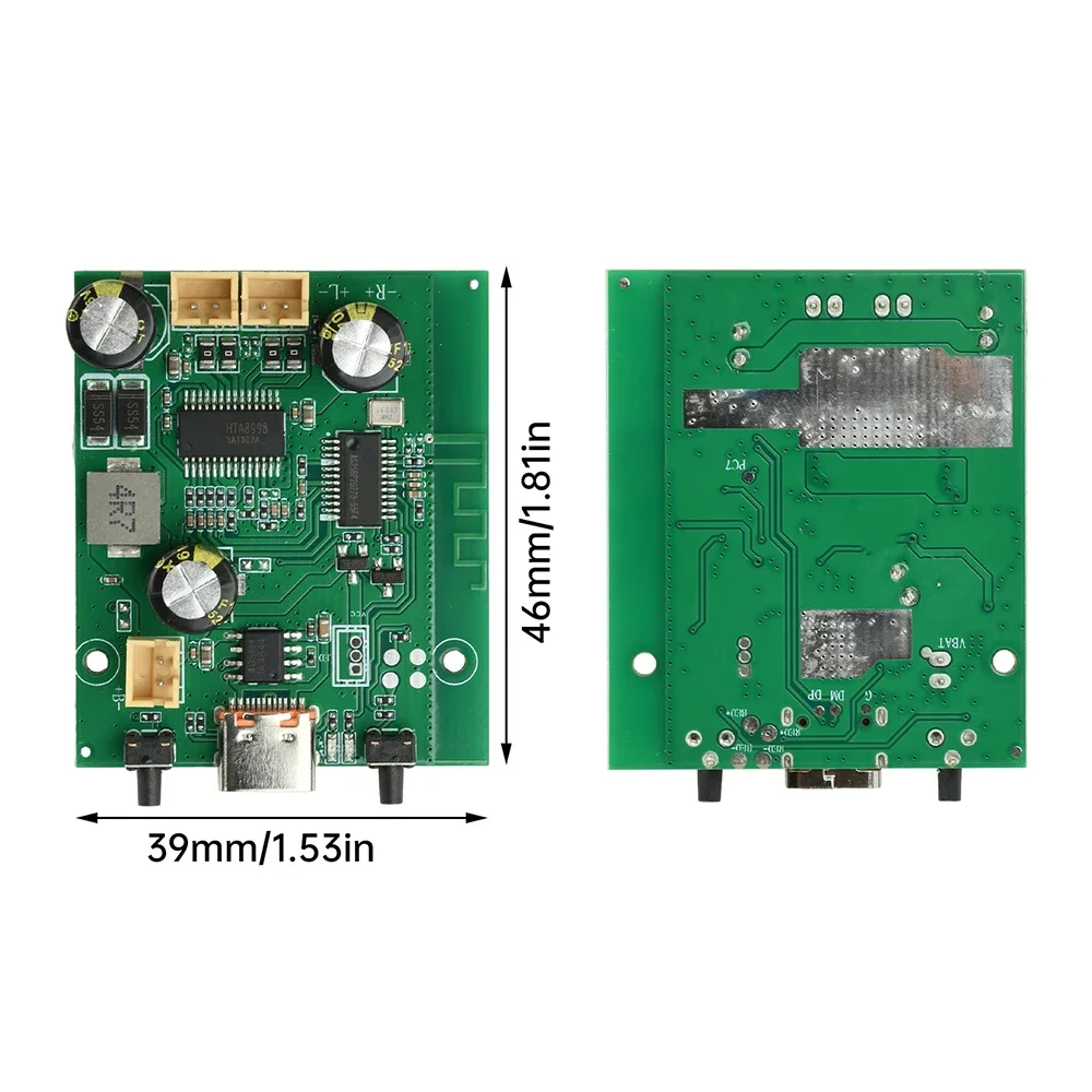 블루투스 5.1 앰프 보드 TWS 스테레오 듀얼 채널 2*10W 충전식 EQ 조절 기능 포함 스피커 DIY용