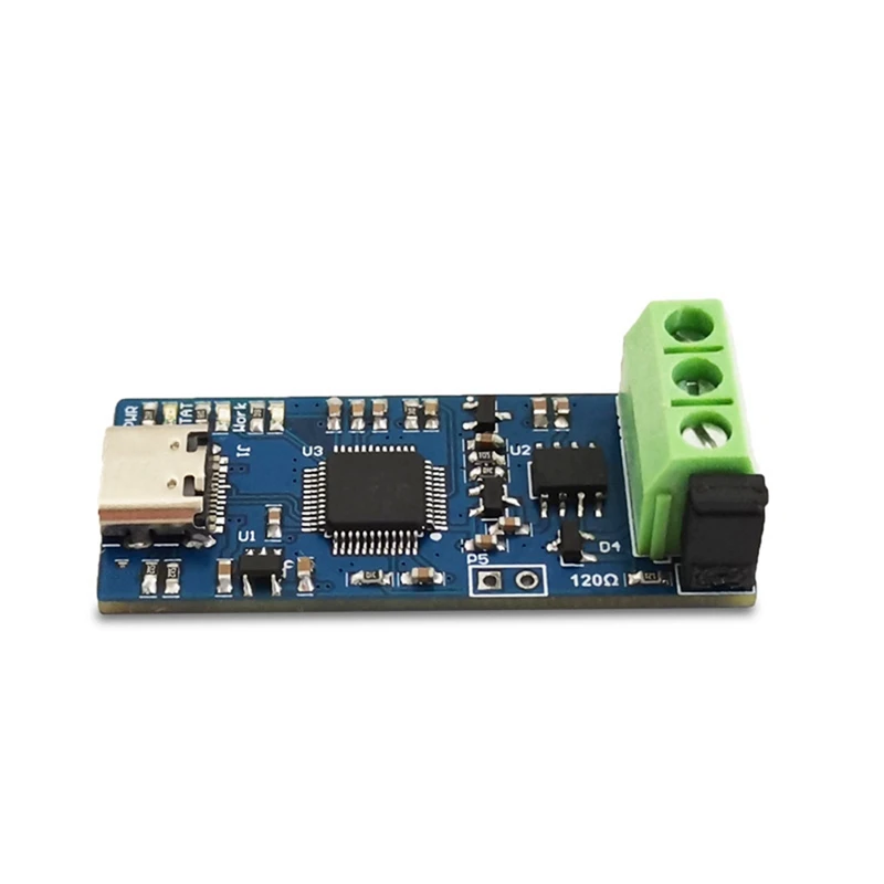 CANABLE C타입 USB to CAN 컨버터 모듈, 효율적인 CAN-FD 분석용 CAN 버스 분석기, 5V, V2.0