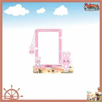 9pcs Kpop ATEEZ ANITEEZ Card Photo Frame Keychain Card Storage Stand Figure Hongjoong Seonghwa Yunho Yeosang San Ming Fans Gift 2