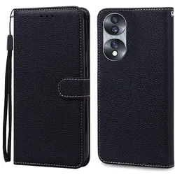 Étui rabattable en cuir premium - Coque pleine couverture élégante