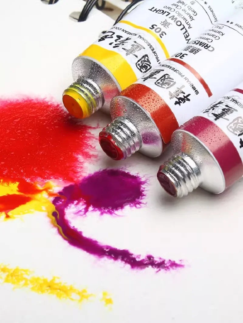 Watercolor pigment Korea Original ShinHan Watercolor pigments Artist Chinese Paint 20ml Tube Paint Painting Art Supplies