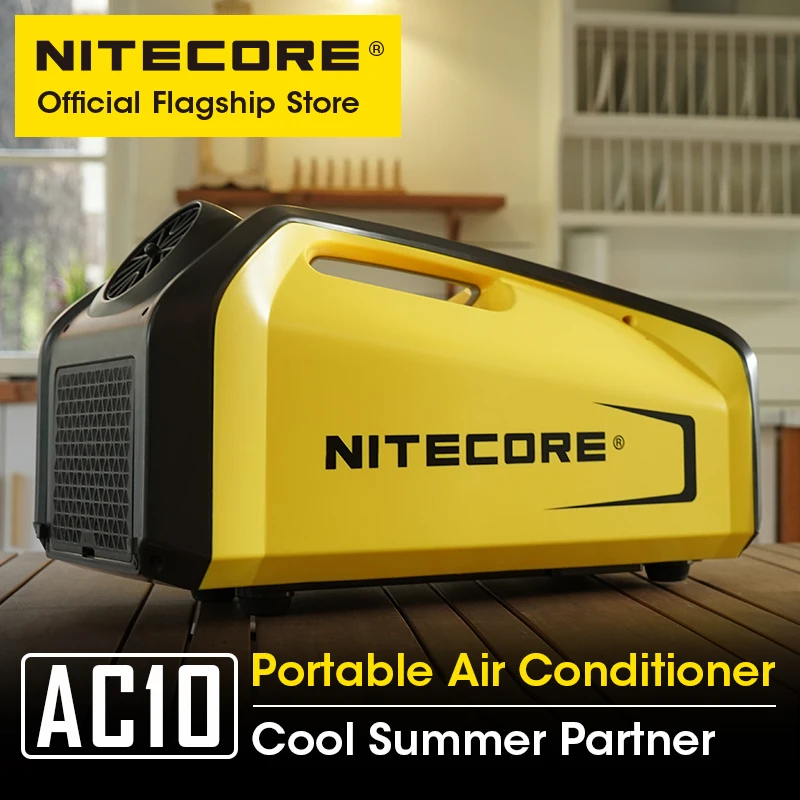 NITECORE AC10 Outdoor Air Conditioner Portable Mobile Tent Air Conditioner Compressor Refrigeration for Truck RV Outdoor Camping puremind roof top ceiling mounted quality compressor camping caravan rv ac cooler system car 2800w truck cab air conditioner