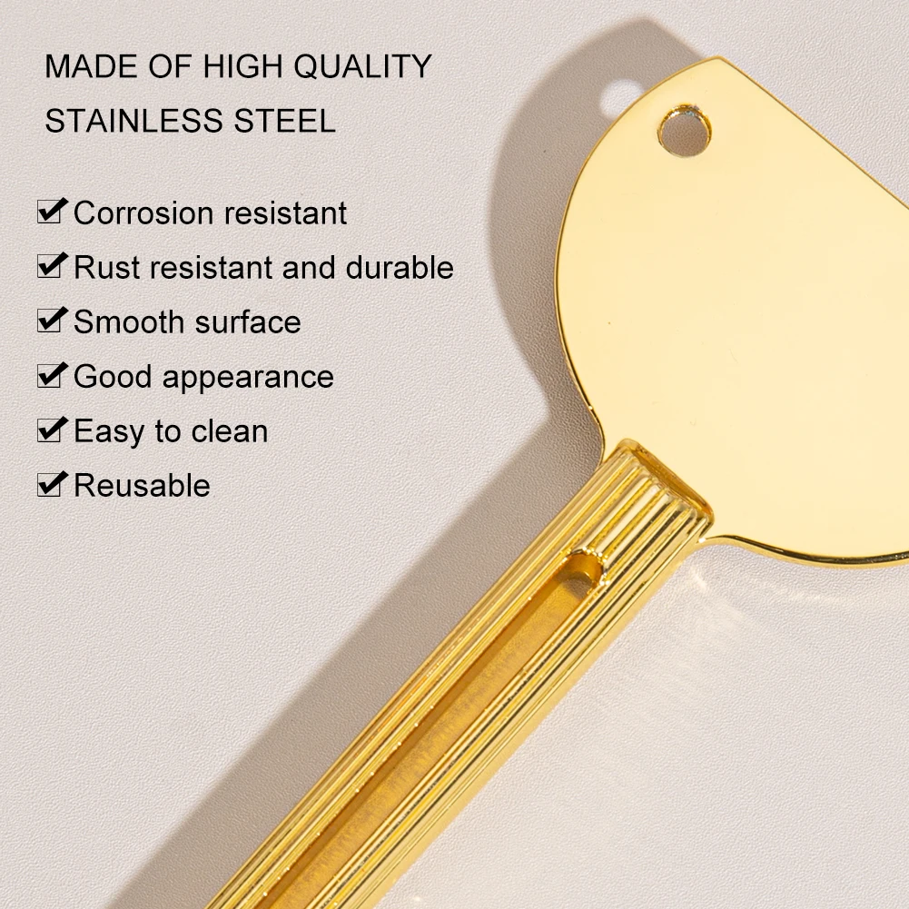 Toothpaste Squeezer Toothpaste Roller Tube Stainless Steel Rolling Squeezer Reduce Waste Multifunctional For Bathroom toothpaste squeezer