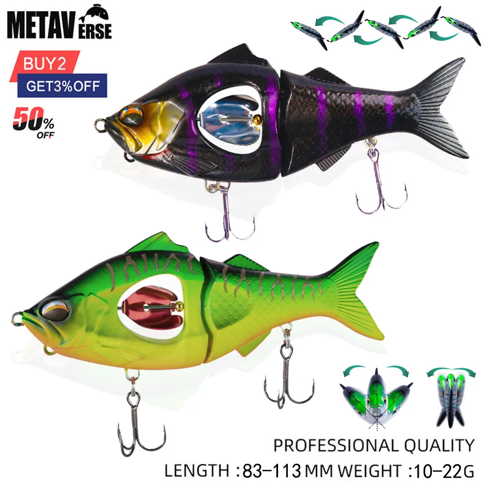 

23G 113Mm Fishing Lure Tackle Baits Artificial Hard Sinking Propeller Spinner Vibration Sinking Wobbler Fishing Crankbait Hooks