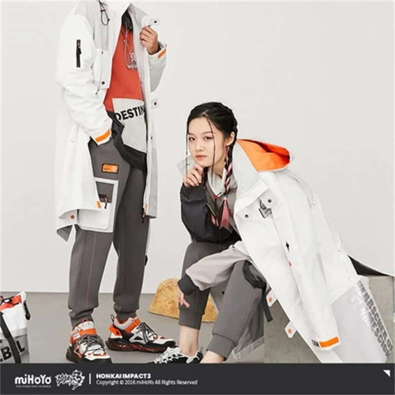 

[Genuine] Anime Game Honkai Impact 3 COSPLAY Kiana Herrscher Of Flamescion' Series Theme Windbreaker Couple Fashion Jacket Gift