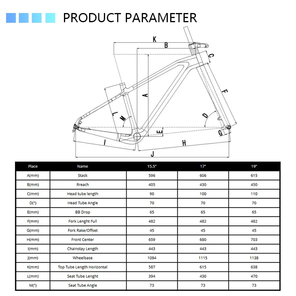 TRIFOX T800 카본 MTB 프레임셋 ? 29er, 부스트 148mm, 전체 내부 케이블 라우팅, 매칭 카본 포크 포함