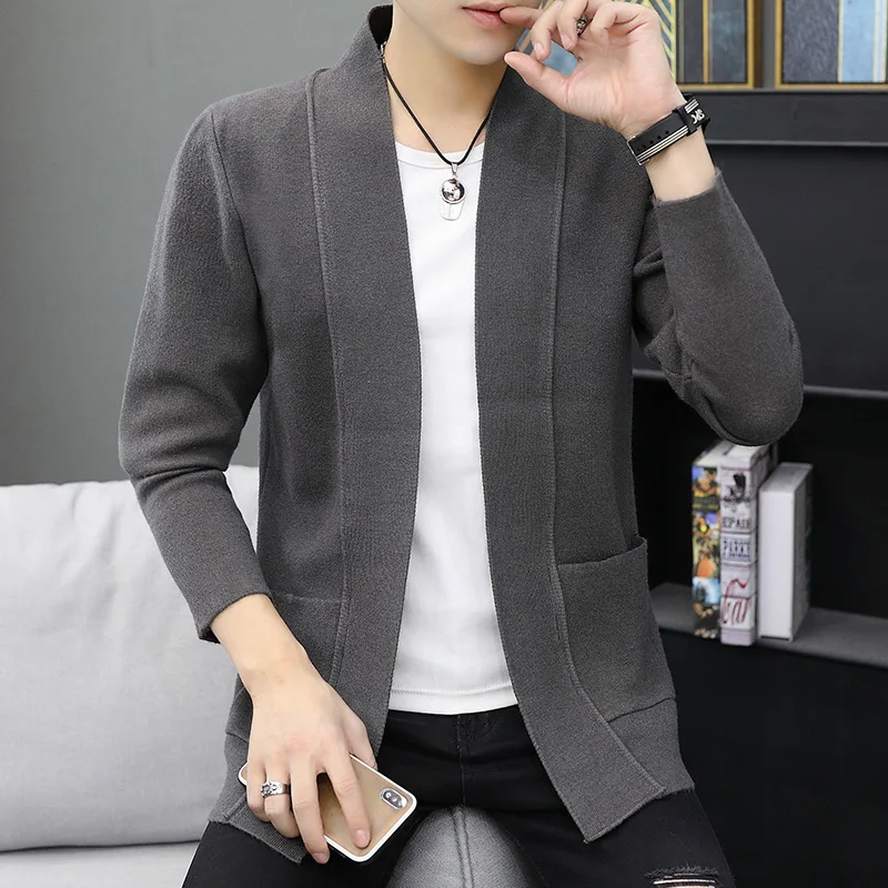 

New Arrival Mens Cardigan Sweater Jumpers Fashion Cardigan Sweaters Men Coats Casual Slim Long Sleeve Sweater Pull Male