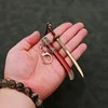 12cm Brotherhood of Blade mini keychain Royal Guards Ancient Weapon Metal bronze Weapon Model Sword Keychain Gifts Toys for Boys 3