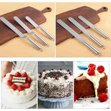

Baking Accessories Stainless Steel Cake Spatula Butter Cream Icing Frosting Knife Smoother Kitchen Pastry Cake Decoration Tools