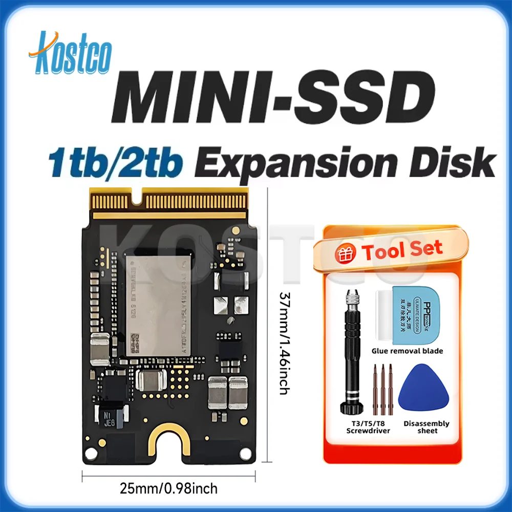 MAC Mini M4 1TB/2TB SSDコンポーネント、DIYメモリ