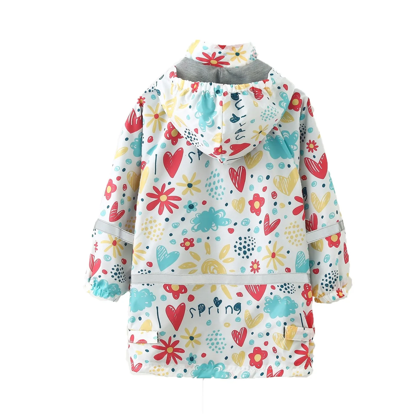 Children Raincoats Cute Stylish Boy Star Graphic Raincoat For Kids