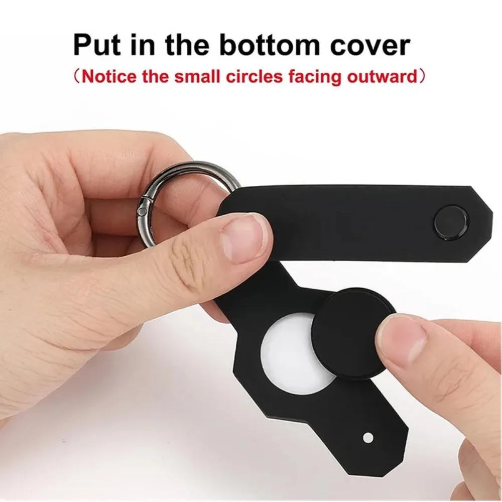 New Waterproof KeyHolder,Silica Key Organizer Car Keychain, Apple Airtag Case for Key Smart GPS Tracker