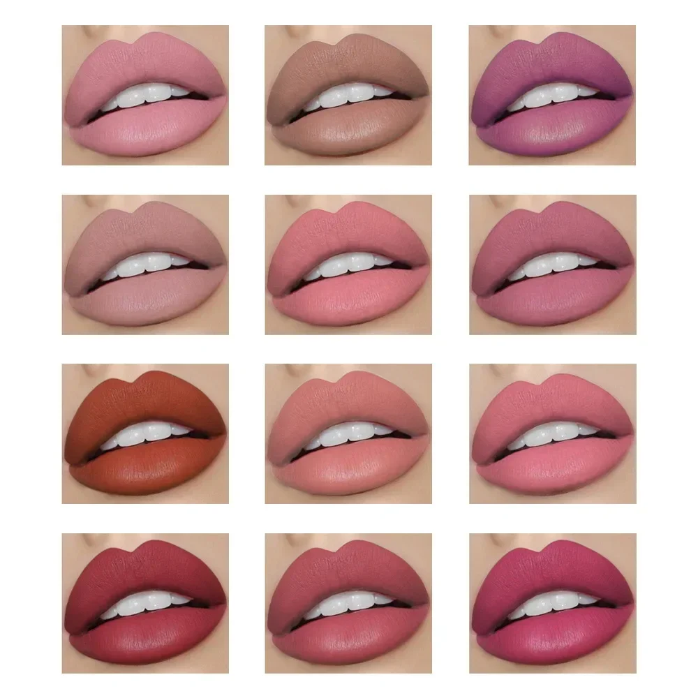 Lip Gloss Lip Makeup 1pc Women's Fashion Liquid Matte Lipstick Velvet Lipgloss Nude Moisturizer