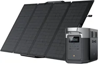 Solar Generator Max (2000) 2016Wh with 160W Solar Panel 6 X 2400W 5000W Surge AC Outlets Portable Power Station for Home Backup 1