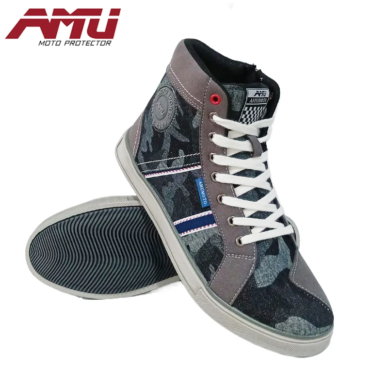 motorcycle rain boots motorcycle shoes motorcycle boots mens shoes safety shoes Boots Men Motorcycle Botas Moto 4 Seasons Anti-fall Anti-skid Reflective Off-road Leisure Motocross Shoes