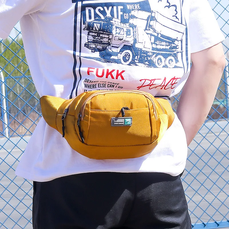 

New Men's Waterproof Pocket Bag Sports and Leisure Satchel Oxford Cloth Chest Bag One Drop Oxford Cloth Chest Bag