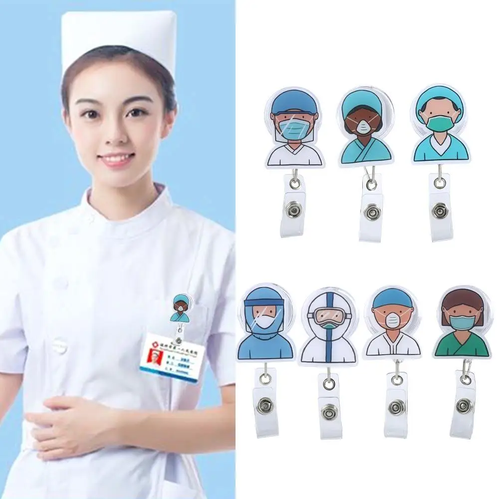 

ID Card Clips Chest Card Name Card Nurse Doctor Badge Reel Retractable Badge Reel Nurse Badge Holder Hospital Badge Holder