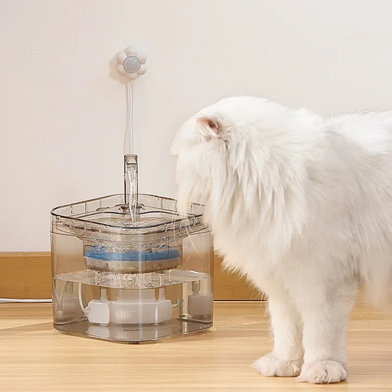 Smart Infrared Motion Sensor Pet Water Fountain with Filtration System