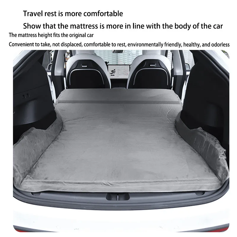 Camping Mattress For Tesla Model Y Portable Foldable Memory Foam Travel Sleeping Mattress Storage Bag & Accessories
