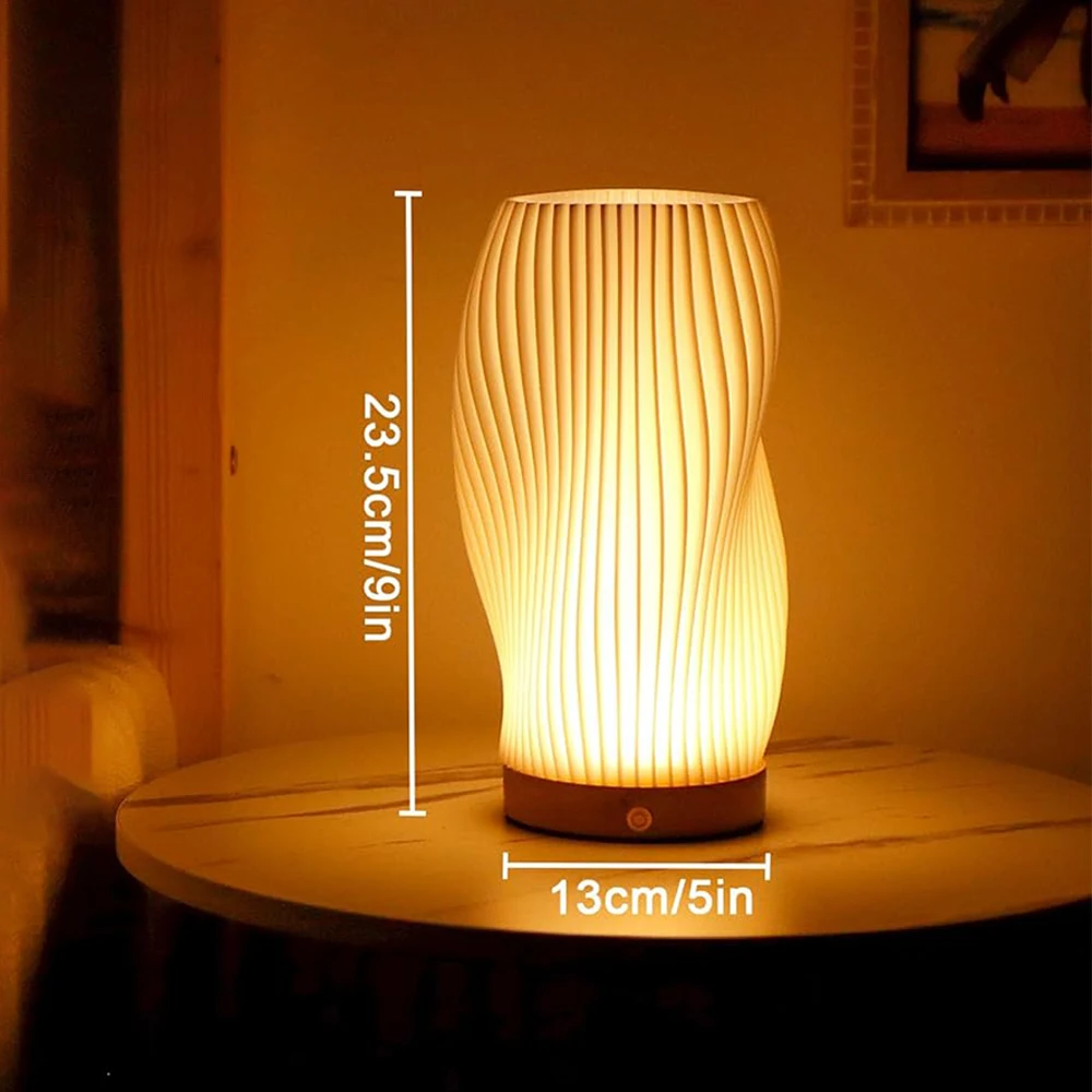 멀티 스타일 LED 책상 램프 USB 터치 디밍 E27 3색 조명 가정용 침실 거실 예술 장식 테이블 조명