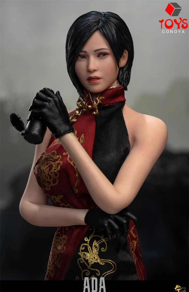 In Stock MTTOYS018 1/6 Scale Ada Wong Double Head Movable