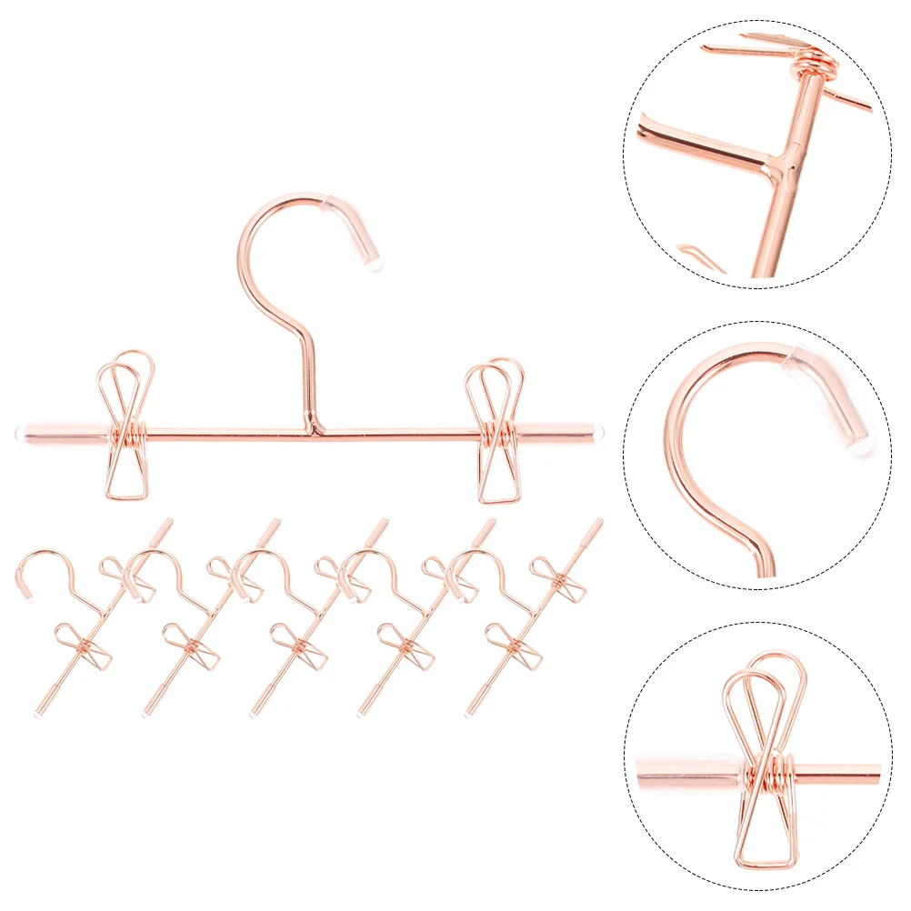 

Hangers Clothes Mini Hanger Rack Clothing Garment House Dress Metal Baby Storage Miniature Wardrobe Tiny Ornaments Coat Closet