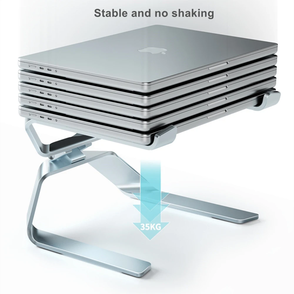 Laptop Stand Adjustable Aluminum Alloy Notebook Tablet Up to 17.3 Inch Portable Fold Holder Cooling Bracket Support