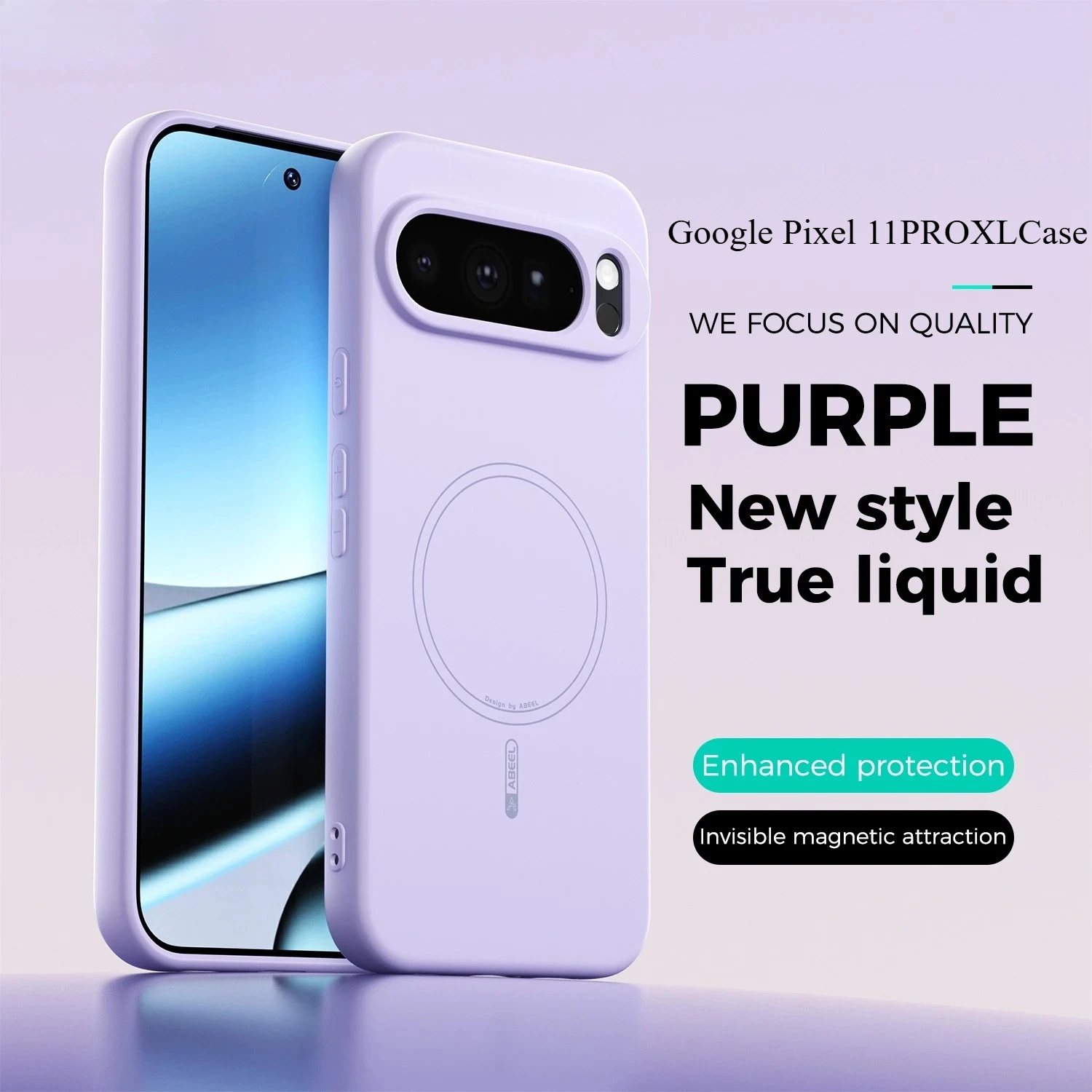 Liquid Silicone Magnetic Phone Case with Shockproof Bumper
