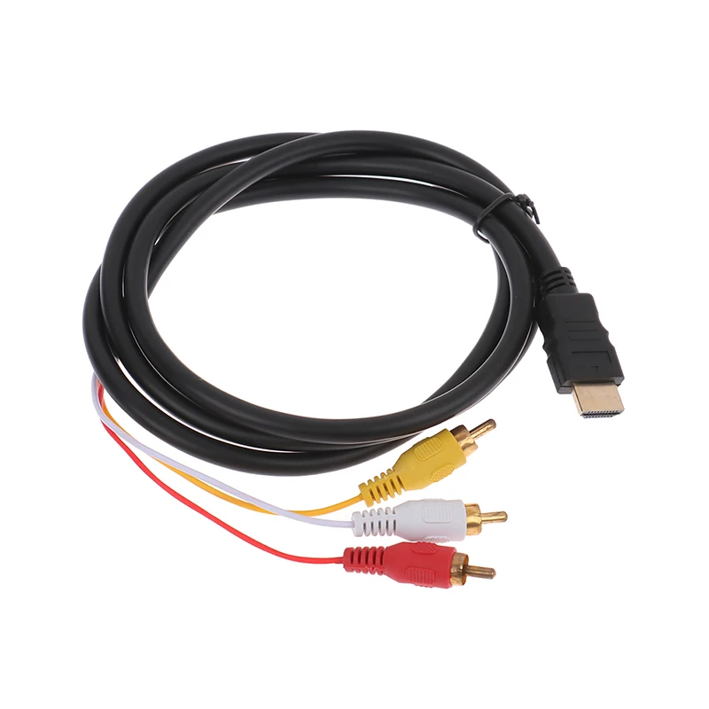 5ft HDMI hogy 3RCA/HDMI hogy AV átalakító videó Hang átalakító Alkotóelem Adapter Sürgöny számára PC Tv-t néz