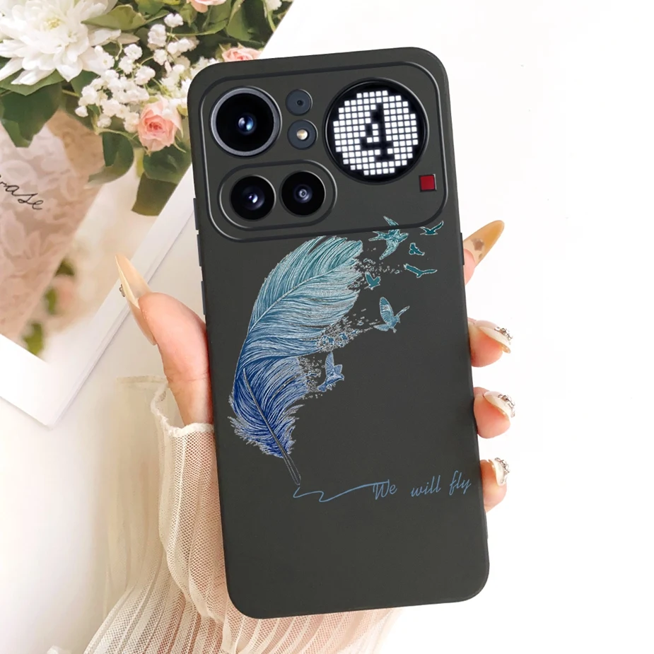 Cute Lucky Letters Fashion Cartoon Painted Cover Case