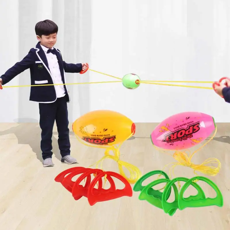 Hand Draw Ball Jumbo Speed Balls Through Pulling The Ball Outdoor Games Toy for Children Kid Toys Outdoor Funny Play Games Toys 2