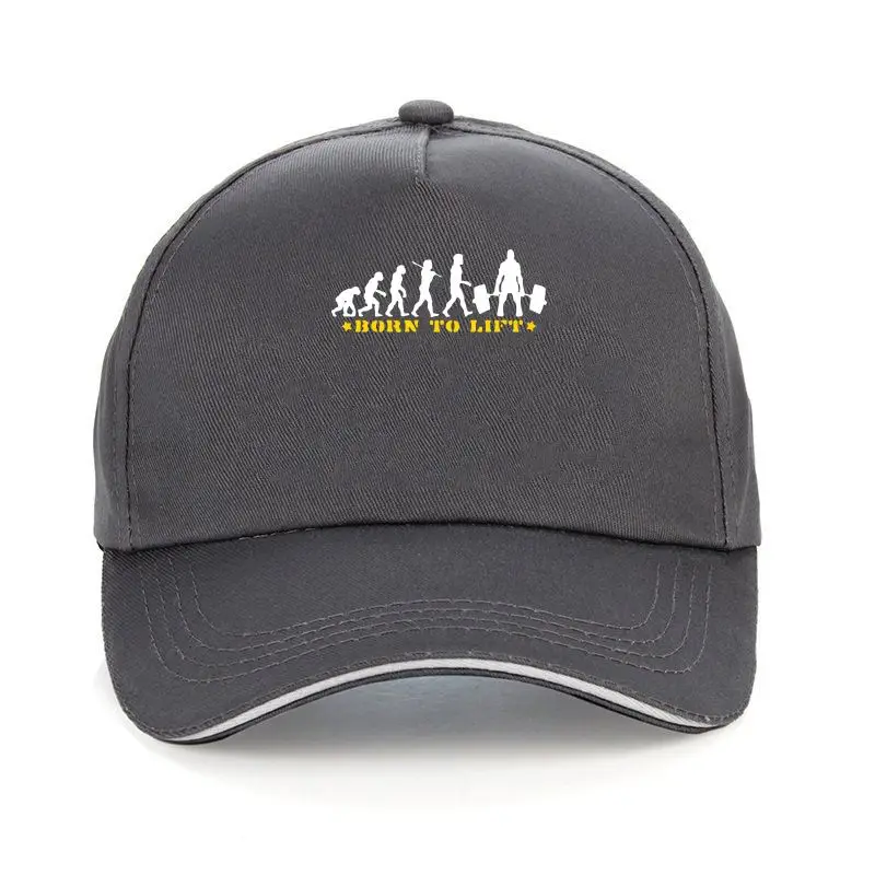 

Sun hat cap BORN TO LIFT BODYBUILDERDEADLIFT EVOLUTION fashion men Baseball Cap(1)