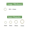 2/8PCS 18G 316L Stainless Steel Nose Ring Hoop Earrings for Women Men Septum Helix Tragus Ear Piercing Jewelry Tiny 6-12mm 5
