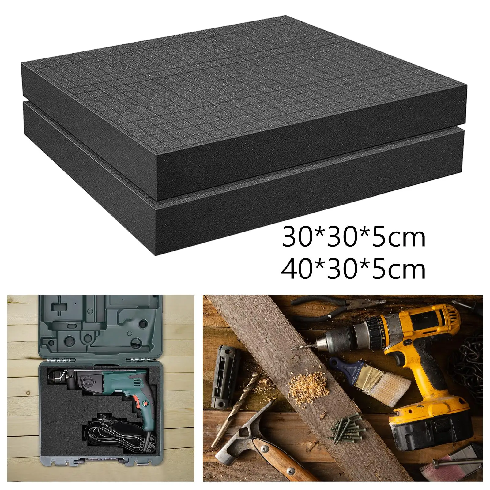 카메라 보관용 폼 삽입 고정 장치, 공예 도구 상자, 2 개