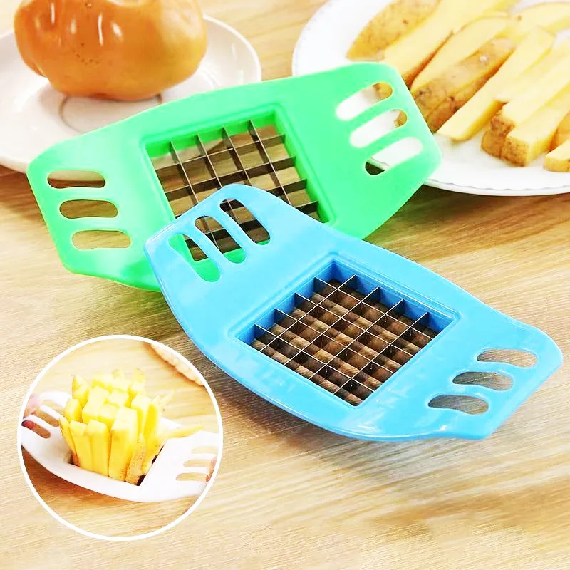 Vegetable Cutter Potato Cutting Device Fries Kit French Fry Yarn Cutter Set Carrot Vegetable Slicer Chopper Chips Making Tool Kitchen Accessories vegetable cutter