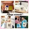 2pcs Demon Slayer Kamado Nezuko Tote Comic Retro Fashion Canvas Cartoon Makeup Portable Shopping Bags Wallet Shoulder Bag Set 6