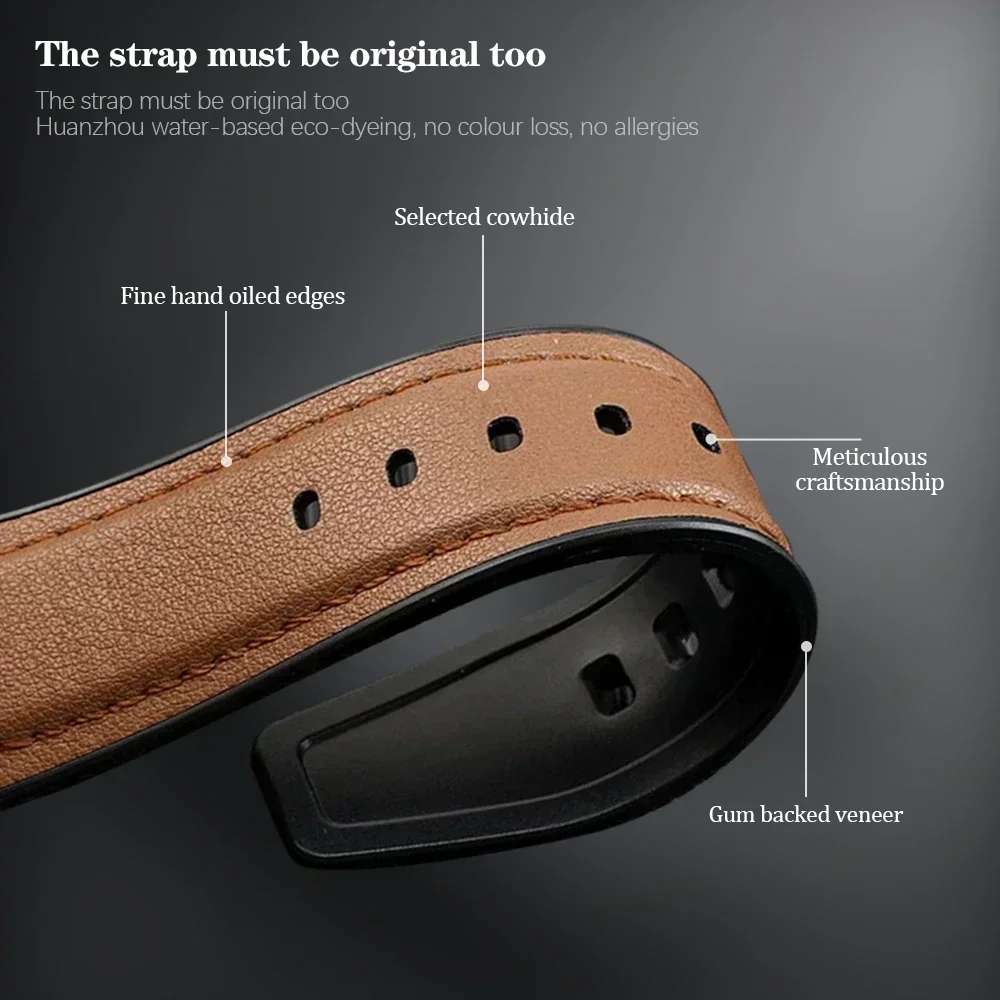 Vintage Leather Strap Wristband for Smartwatches - Replaceable Accessory Bracelet