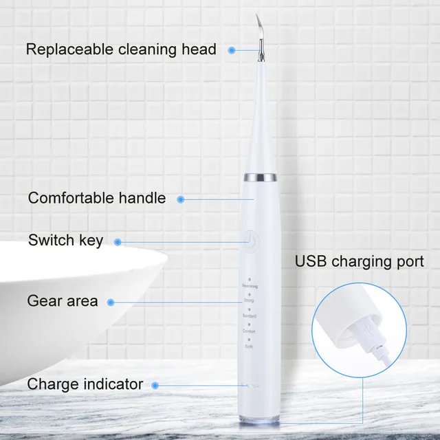 "5 Modes Intelligent Care" Electric Toothbrush Set with USB Fast Charging for Deep Cleaning and Gums Protection, 4