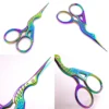 Crane Design Sewing Scissors, Stainless Steel Pointed Tailor's Scissors for Cutting Nose Hairs, Eyebrows, Eyelashes 6