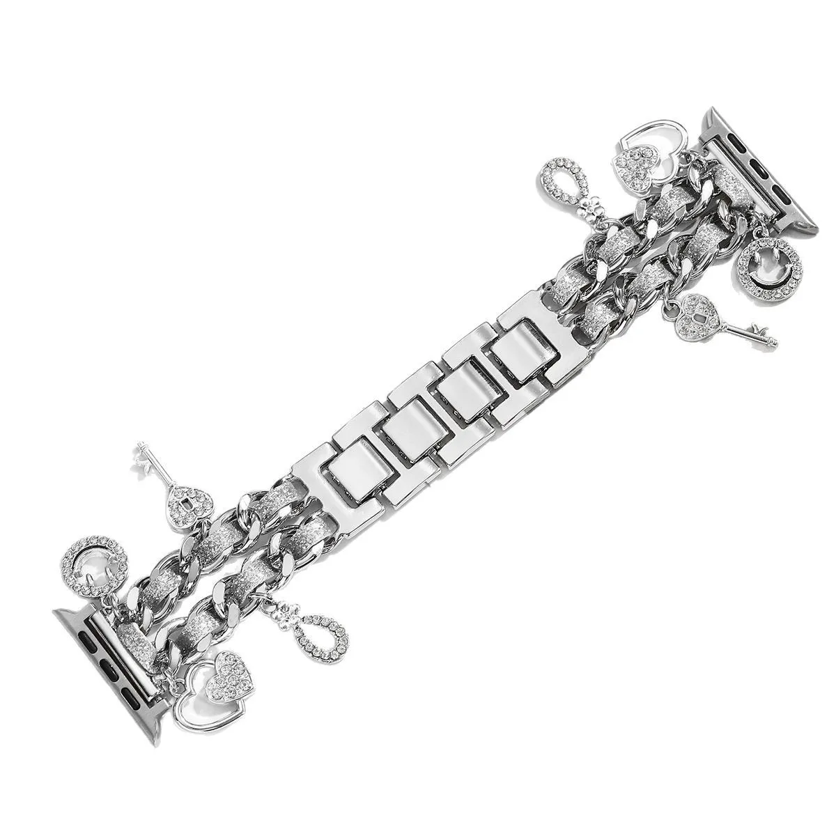 Elegant Metal Link Bracelet for Women - Premium Watch Strap