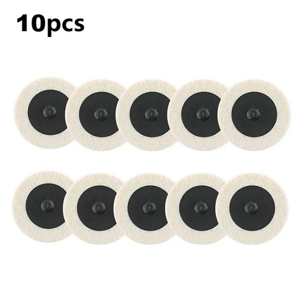 

10pcs 2inch Polishing Pad Wool Polishing Wheel Disc Buffing Pads Wheel For Stainless Steel Wood Chrome Polishing Tool