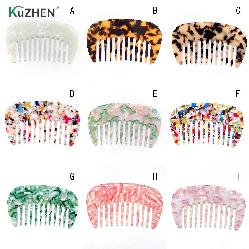 U shape Anti Static Wide Tooth Acetate Hair Comb Portable Tortoise Shell  Hairdressing Comb Hair Cutting Brush Hair Styling Tools| | - AliExpress