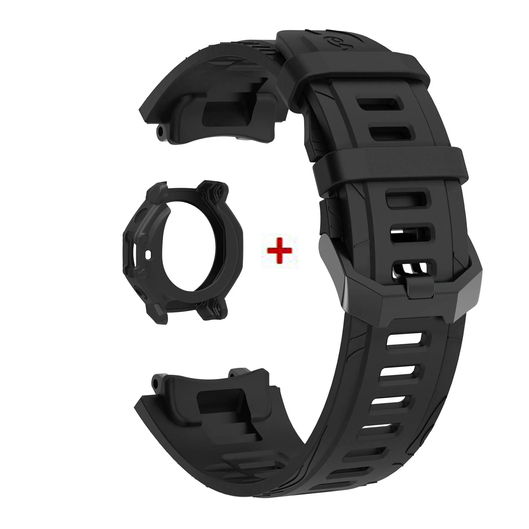 Amazfit T-Rex3 Pro 48MM용 실리콘 케이스 + 밴드 Amazfit T-Rex 3Pro 48MM 베젤 프레임용 스트랩 커버 보호 케이스